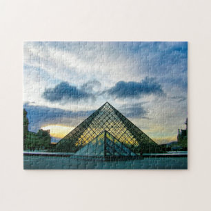 Quebra-cabeça Louvre Paris.