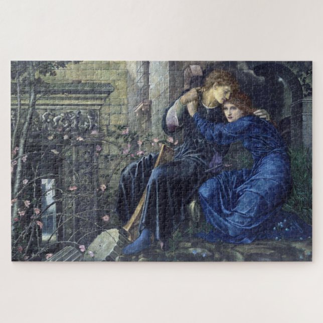 Quebra-cabeça Love Among the Ruins by Edward Burne-Jones (Horizontal)