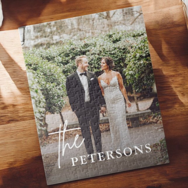 Quebra-cabeça Love Engaged Newlyweds Foto do Casal (Criador carregado)