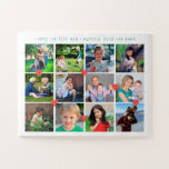 Quebra-cabeça LOVE for BEST MOM 12 photo collage Mother's Day<br><div class="desc">Replace the 12 square photos with your custom favorite family shoots and make this puzzle a cute modern keepsake gift for your mother or grandmother. It could be a cute gift for Mother's Day, for your grandparents, parents, for your mother or father birthday or a special occasion or just as...</div>