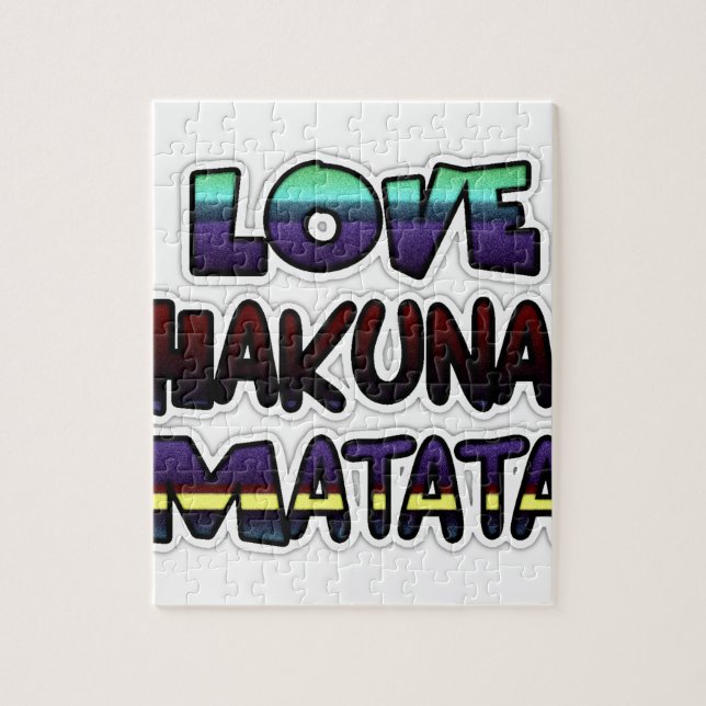 Quebra-cabeça Love Hakuna Matata Gifts (Vertical)