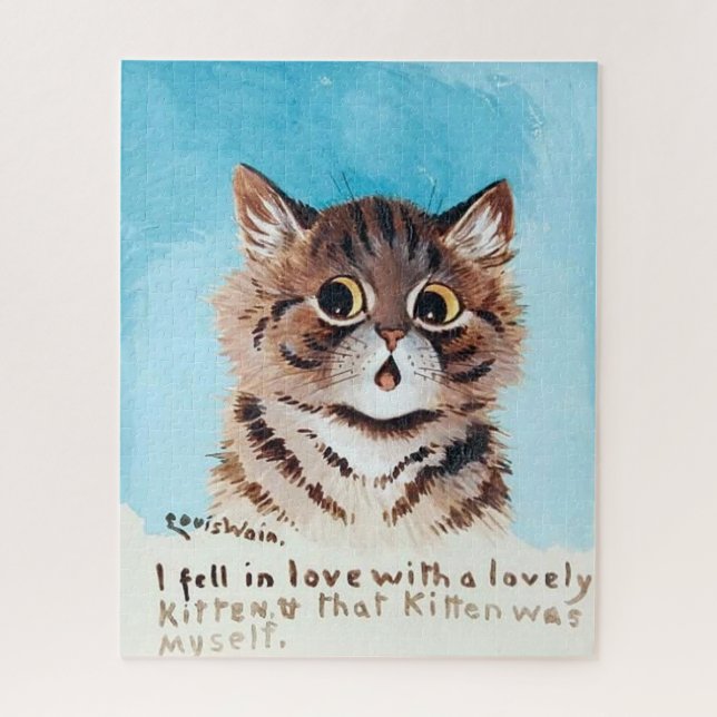 Quebra-cabeça Lovely Kitten, Louis Wain (Vertical)