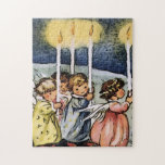 Quebra-cabeça Lovely vintage Angels<br><div class="desc">lovelyadorable, old fashionedcelebrate, winter, angels, christmas, sweet, cute, awesome, vintage, drawn, candles</div>