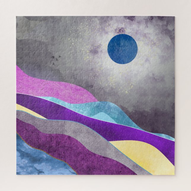 Quebra-cabeça Lua Azul (Vertical)