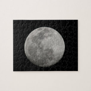 Quebra-cabeça Lua cheia em preto e branco. Crédito: Arthur