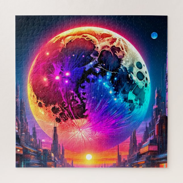 Quebra-cabeça Lua Cibernética (Vertical)