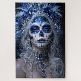Quebra-cabeça Lua Safira Calavera – Azul Celestial