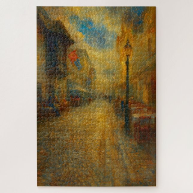 Quebra-cabeça Lucerna Suíça Cidade Velha Crepúsculo Quebra-cabeç (Vertical)