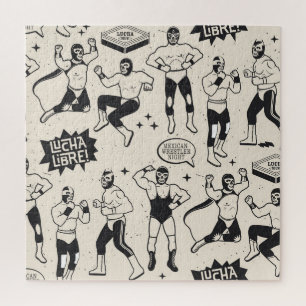 Quebra-cabeça Lucha Libre: Padrão mexicano de lutador