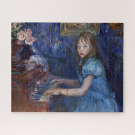 Quebra-cabeça Lucie Leon Playing Piano (por Berthe Morisot)