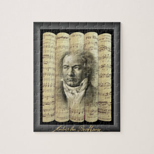 Quebra-cabeça Ludwig van Beethoven~Musical de Folha Clássica Ro