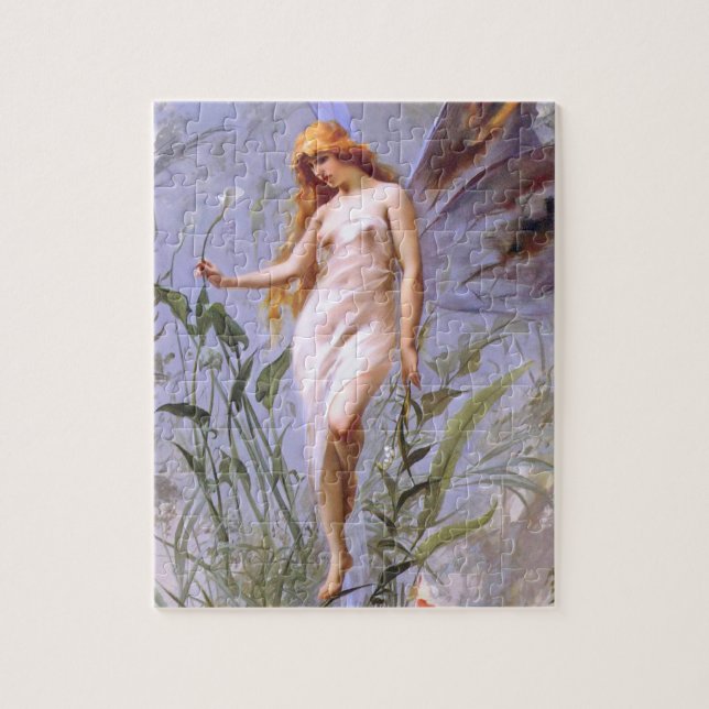 Quebra-cabeça Luis Ricardo Falero: Fada do lírio (Vertical)