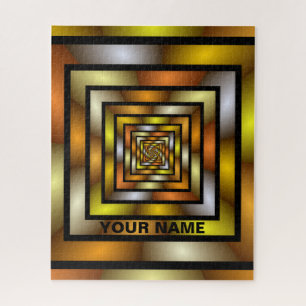 Quebra-cabeça Luminous Tunnel Colorful Graphic Pattern Name