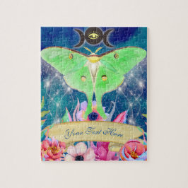 Quebra-cabeça Luna Moth Mystical Night Journey