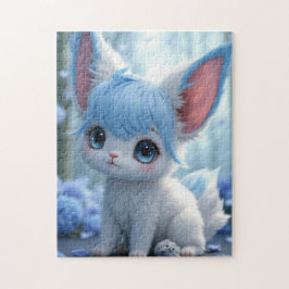 Quebra-cabeça Lunabu in the Blue Blossom Forest Jigsaw Puzzle