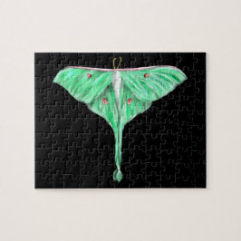 Quebra-cabeça Lunar Verde Ilustrado