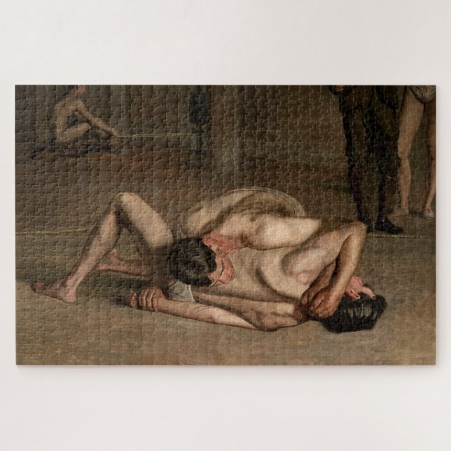 Quebra-cabeça Lutadores (por Thomas Eakins) (Horizontal)
