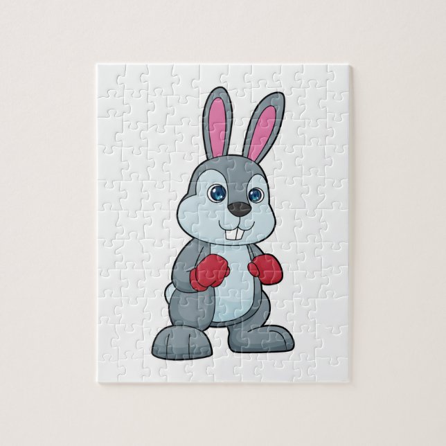 Quebra-cabeça Luvas para "in a box" de coelho (Vertical)