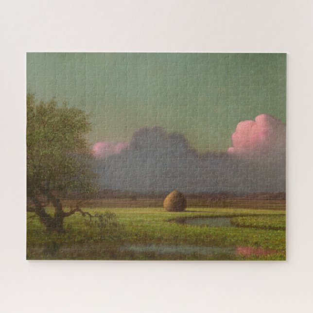 Quebra-cabeça Luz do sol e sombra, os pântanos de Newbury (Horizontal)