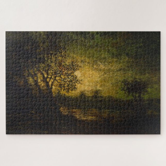 Quebra-cabeça Luz-lua (por Ralph Albert Blakelock) (Horizontal)