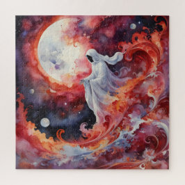 Quebra-cabeça Luz vermelha fantasma e figura fantasma