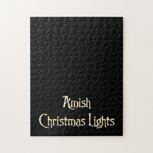 Quebra-cabeça Luzes de Natal de Amish (Vertical)