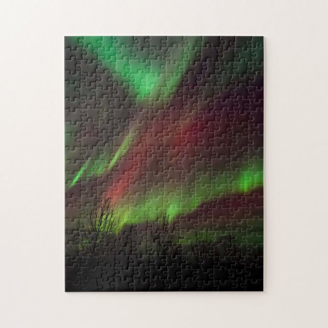 Quebra-cabeça Luzes do norte | Escandinávia, Islândia (Vertical)