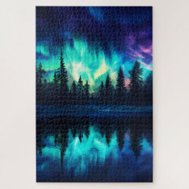 Quebra-cabeça Luzes Do norte, Nature Aurora Borealis 1000 Pc