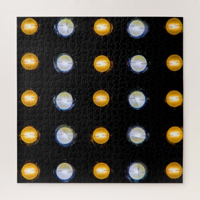 Quebra-cabeça Luzes LED, fundo de abstrato de encerramento. (Vertical)