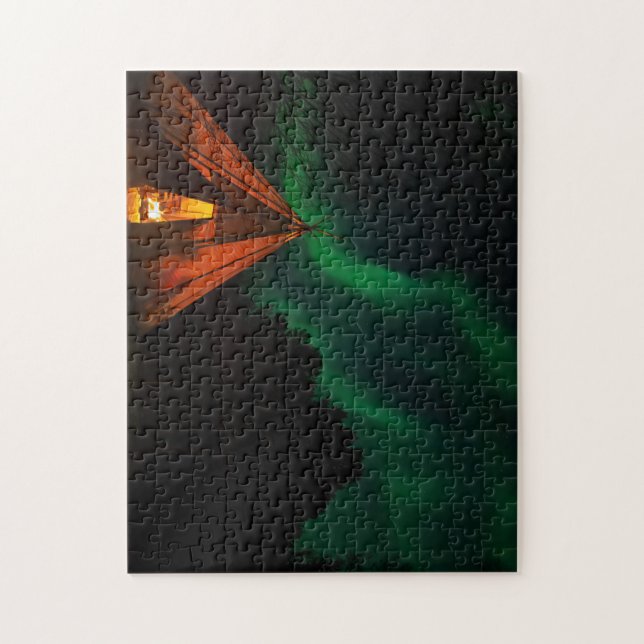 Quebra-cabeça Luzes nortes / Aurora borealis na Noruega (Vertical)