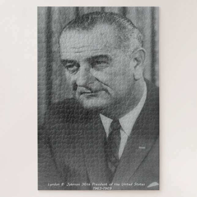 Quebra-cabeça Lyndon B. Johnson Presidente dos Estados Unidos (Vertical)