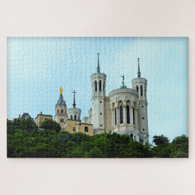 Quebra-cabeça Lyon França Basilica - 20x30 - 1014 pcs. (Horizontal)