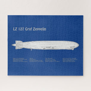Quebra-cabeça LZ 127 Graf Zeppelin - Planos de Impressão de Aero