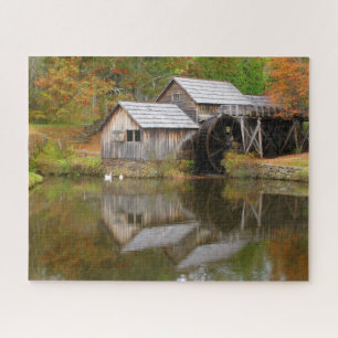 Quebra-cabeça Mabry Mill Blue Ridge Parkway VA Design Quebra-cab