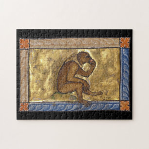 Quebra-cabeça Macaco Bestiário Medieval c. 1270