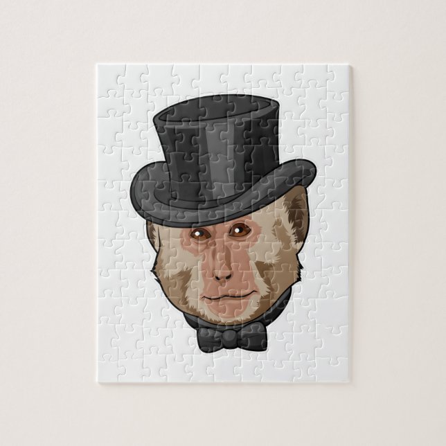 Quebra-cabeça Macaco com Cilindro (Vertical)