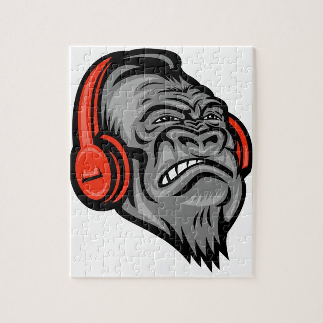 Quebra-cabeça macaco engraçado (Vertical)