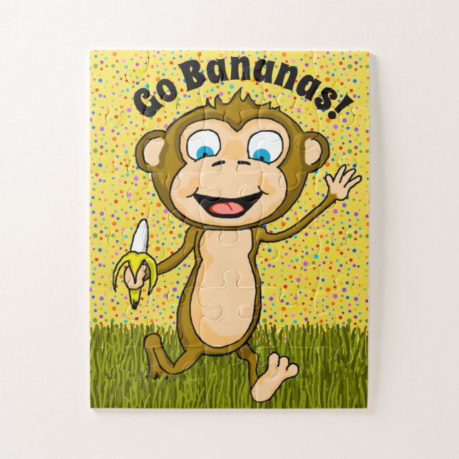 Quebra-cabeça Macaco Feliz (Vertical)