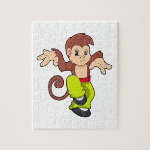 Quebra-cabeça Macaco nas artes marciais Kungfu