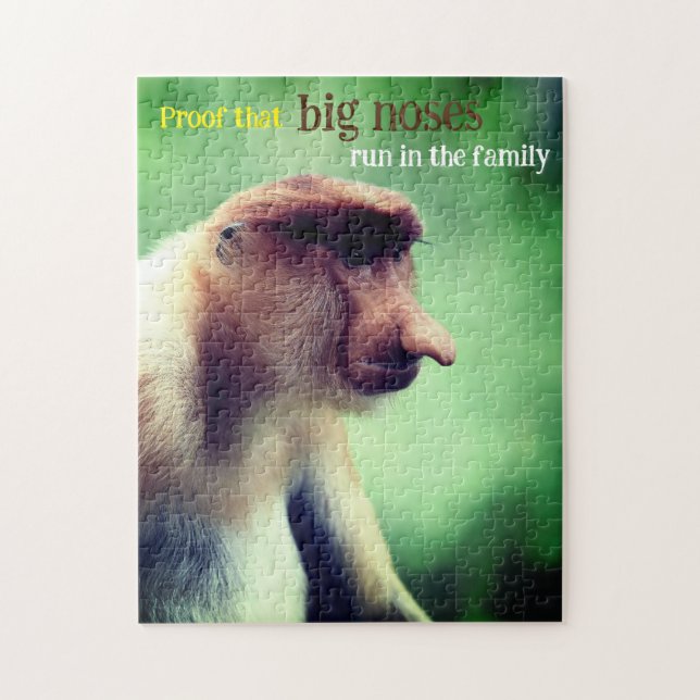 Quebra-cabeça Macaco proboscado com nariz grande (Vertical)