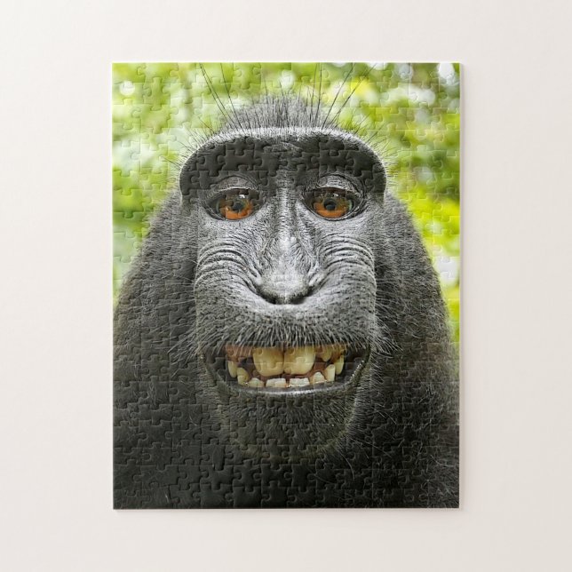Quebra-cabeça Macaque de sorriso de Celebes (Vertical)