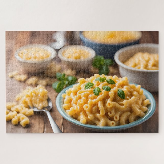 Quebra-cabeça Macarrão com Queijo (Horizontal)
