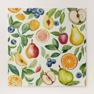 Quebra-cabeça Maçãs Peras Mirtilos Laranjas Frutas