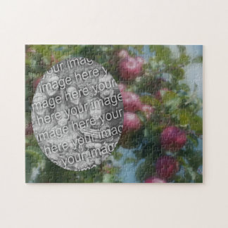 Quebra-cabeça Maçãs Vermelhas Na Pintura De Árvore Adicione Sua