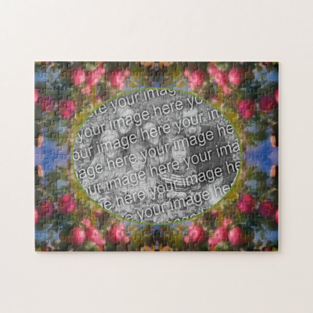 Quebra-cabeça Maçãs Vermelhas No Quadro Da Árvore Adicionar Sua  (Horizontal)