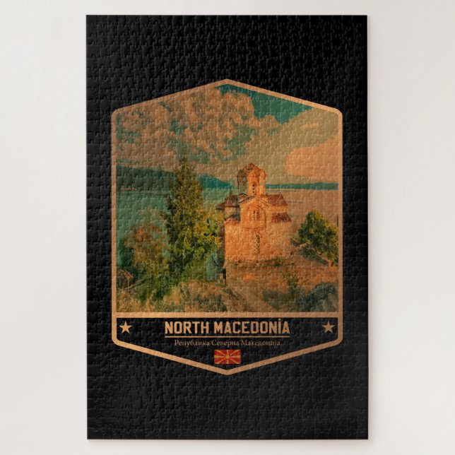 Quebra-cabeça Macedônia do Norte (Vertical)