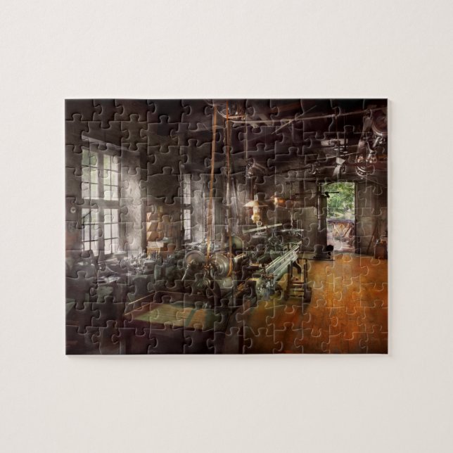 Quebra-cabeça Machinista - Lathe - Um longo laço (Horizontal)