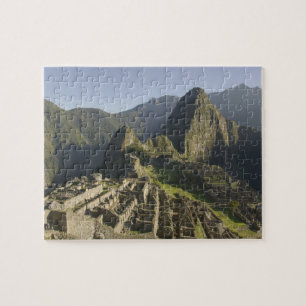 Quebra-cabeça Machu Picchu, ruínas da cidade inca, Peru.
