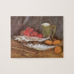 Quebra-cabeça Mackerels, Lemons e Tomates por Vincent van Gogh