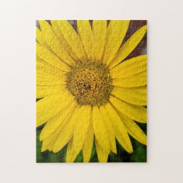 Quebra-cabeça Macro da Flor Amarela